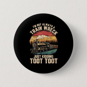 Ik ben niet altijd een treinwrak, maar maak een gr ronde button 5,7 cm