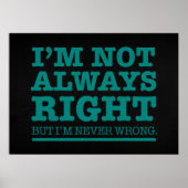 IK BEN NIET ALTIJD GOED POSTER (Voorkant)