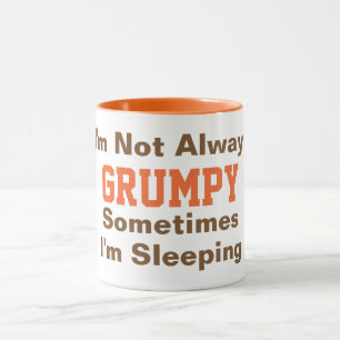 Ik ben niet altijd Grumpy Funny Typografie Sinaasa Mok