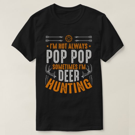Ik ben niet altijd POP POP, soms ben ik wel Deer H T-shirt (Design voorkant)