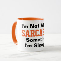 Ik ben niet altijd sarcastisch Funny Typografie Si