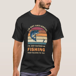 Ik ben niet anti-sociaal, ik zou liever worden Gev T-shirt
