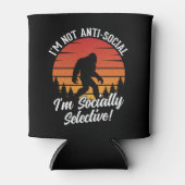 Ik ben niet asociaal Bigfoot Black Blikjeskoeler (Voorkant)