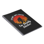 Ik ben niet asociaal Bigfoot Black Notitieboek (Rechterzijde)