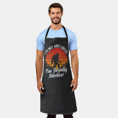 Ik ben niet asociaal Bigfoot Black Schort (Gedragen)