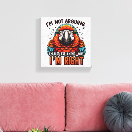 Ik ben niet bang canvas afdruk (Insitu (Woonkamer))