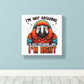 Ik ben niet bang canvas afdruk (Insitu (Houten vloer))