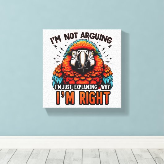 Ik ben niet bang canvas afdruk (Insitu (Houten vloer))