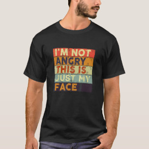 Ik ben niet bang dat dit alleen mijn gezicht Retr T-shirt