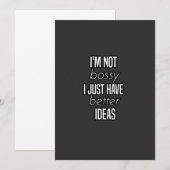 ik ben niet bang dat ik alleen maar betere ideeën  kaart (Voorkant / Achterkant)