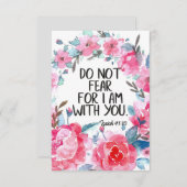 Ik ben niet bang dat ik bij jullie ben om Bijbelse (Voorkant / Achterkant)