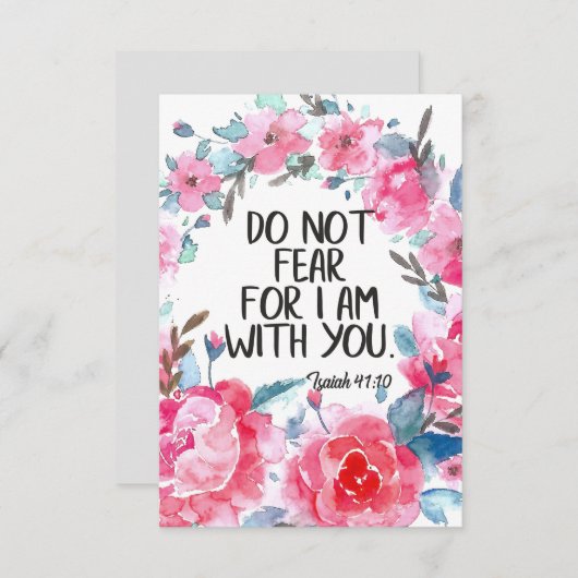 Ik ben niet bang dat ik bij jullie ben om Bijbelse (Voorkant / Achterkant)