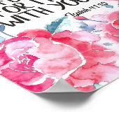 Ik ben niet bang dat ik bij jullie ben om Bijbelse Poster (Hoek)