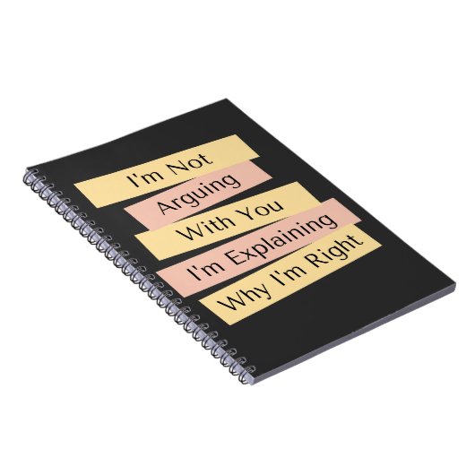 Ik ben niet bang dat ik gewoon uitleggen waarom ik notitieboek (Rechterzijde)