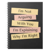 Ik ben niet bang dat ik gewoon uitleggen waarom ik notitieboek (Voorkant)