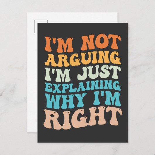 Ik ben niet bang dat ik gewoon uitleggen waarom ik uitnodiging briefkaart (Voorkant / Achterkant)