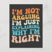 Ik ben niet bang dat ik gewoon uitleggen waarom ik uitnodiging briefkaart (Voorkant)