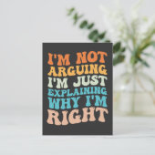 Ik ben niet bang dat ik gewoon uitleggen waarom ik uitnodiging briefkaart (Staand voorkant)