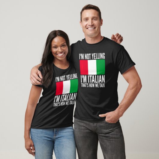 Ik ben niet bang dat ik Italiaans ben Hilarious Th T-shirt (Unisex)