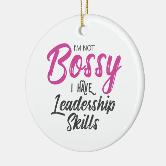 Ik ben niet bang dat ik leiderschapsvaardigheden h keramisch ornament (Links)