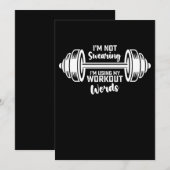 Ik ben niet bang dat ik mijn werkuitwoorden gebrui kaart (Voorkant / Achterkant)