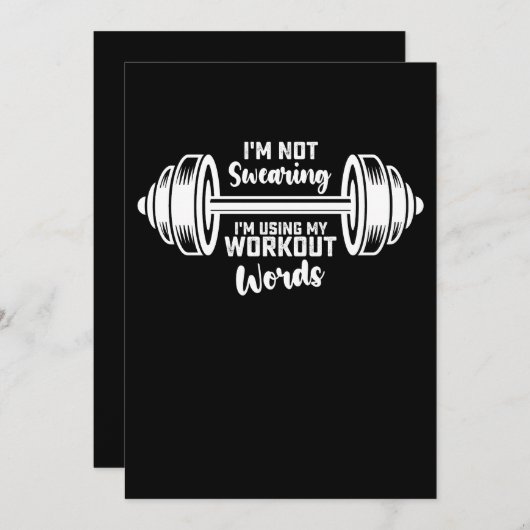 Ik ben niet bang dat ik mijn werkuitwoorden gebrui kaart (Voorkant / Achterkant)