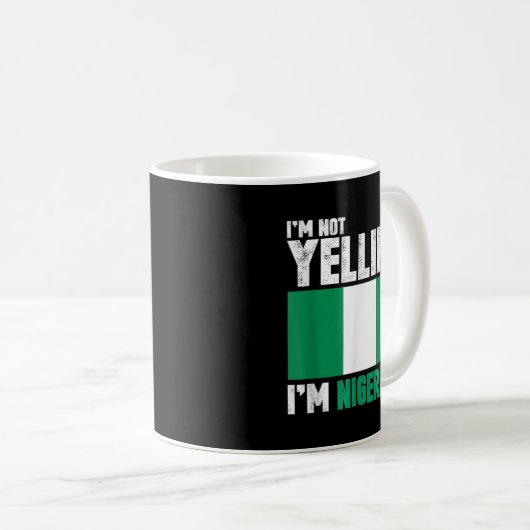 Ik ben niet bang dat ik Nigeriaanse grappige Niger Koffiemok (Voorkant rechts)