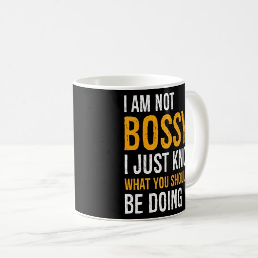 Ik ben niet bang dat ik weet wat je moet doen koffiemok (Voorkant rechts)