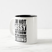 Ik ben niet bang dat ik weet wat je moet doen tweekleurige koffiemok (Voorkant links)