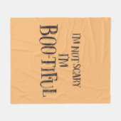 Ik ben niet bang, ik ben Boo-tiful Blanket Fleece Deken (Voorkant (Horizontaal))