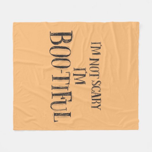 Ik ben niet bang, ik ben Boo-tiful Blanket Fleece Deken (Voorkant (Horizontaal))