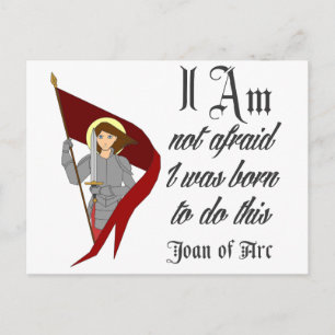 Ik ben niet bang - Joan of Arc Briefkaart