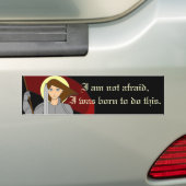Ik ben niet bang - Joan of Arc Bumpersticker (Op auto)