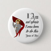 Ik ben niet bang - Joan of Arc Ronde Button 5,7 Cm (Voorkant)