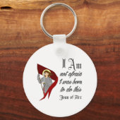 Ik ben niet bang - Joan of Arc Sleutelhanger (Voorkant)