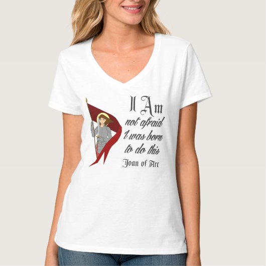 Ik ben niet bang - Joan of Arc T-shirt (Voorkant)