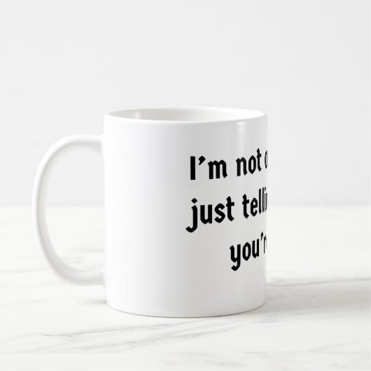 Ik ben niet bang koffiemok (Links)