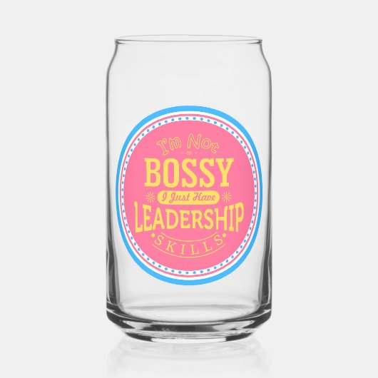 ik ben niet bazig citaat  blikvorm glas (Voorkant)