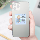 Ik ben niet bazig, ik weet gewoon wat je zou moete sticker (Telefoon)