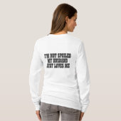 Ik ben niet bedonderd van mijn man... ik hou allee t-shirt (Achterkant volledig)