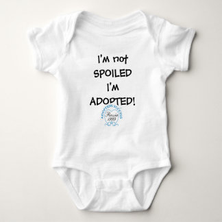 Ik ben niet bedorven dat ik geadopteerd ben! sjabl romper