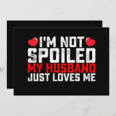 Ik ben niet bedwelmd... mijn man houdt gewoon van  kaart (Voorkant / Achterkant)