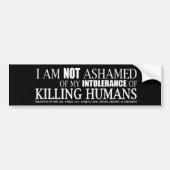 Ik ben niet beschaamd over Bumpersticker (Voorkant)