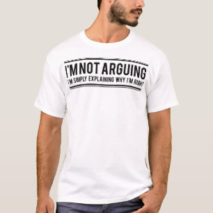 Ik ben niet bezig met grappige Slogan Mannen T-Shi T-shirt