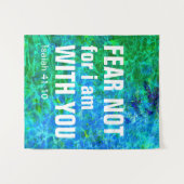 IK BEN NIET BIJ U (isaiah 41:10) Wandkleed (Voorkant (horizontaal))