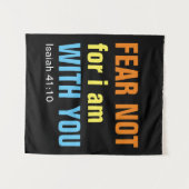 IK BEN NIET BIJ U (isaiah 41:10) Wandkleed (Voorkant (horizontaal))