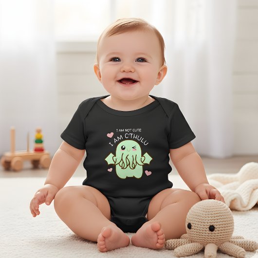 Ik ben niet blij dat ik Cthulhu Baby Bodysuit ben