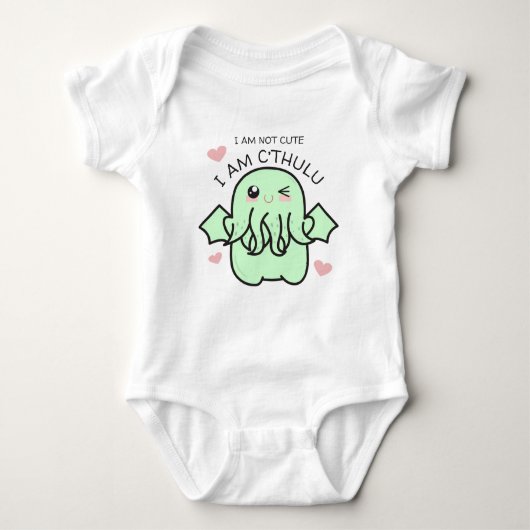 Ik ben niet blij dat ik Cthulhu Baby Bodysuit ben (Voorkant)