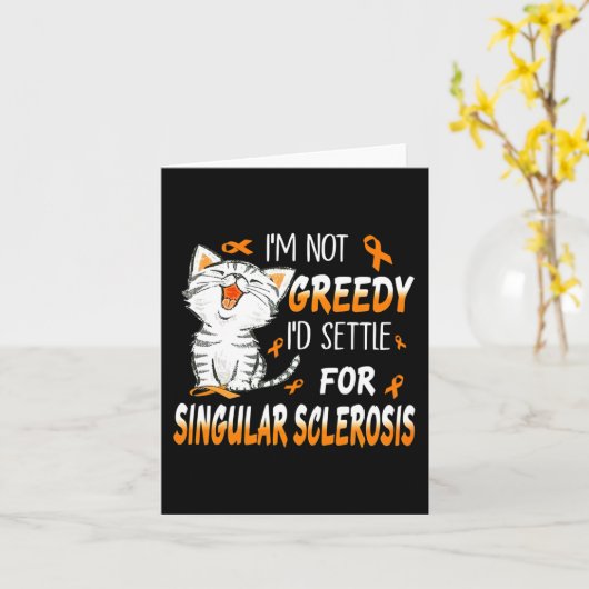 Ik ben niet blij dat ik voor singulaire sclerose z kaart (Gele Bloem)