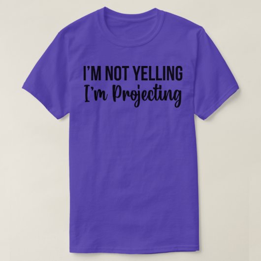Ik ben niet blij met mijn projectie van de theater t-shirt (Design voorkant)
